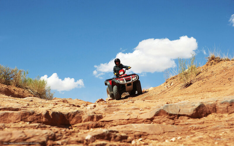 Person on ATV