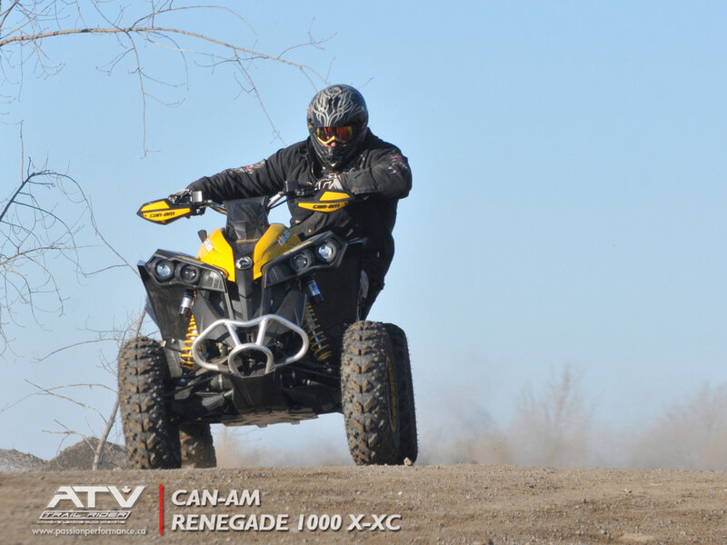 Person on ATV — Yellow