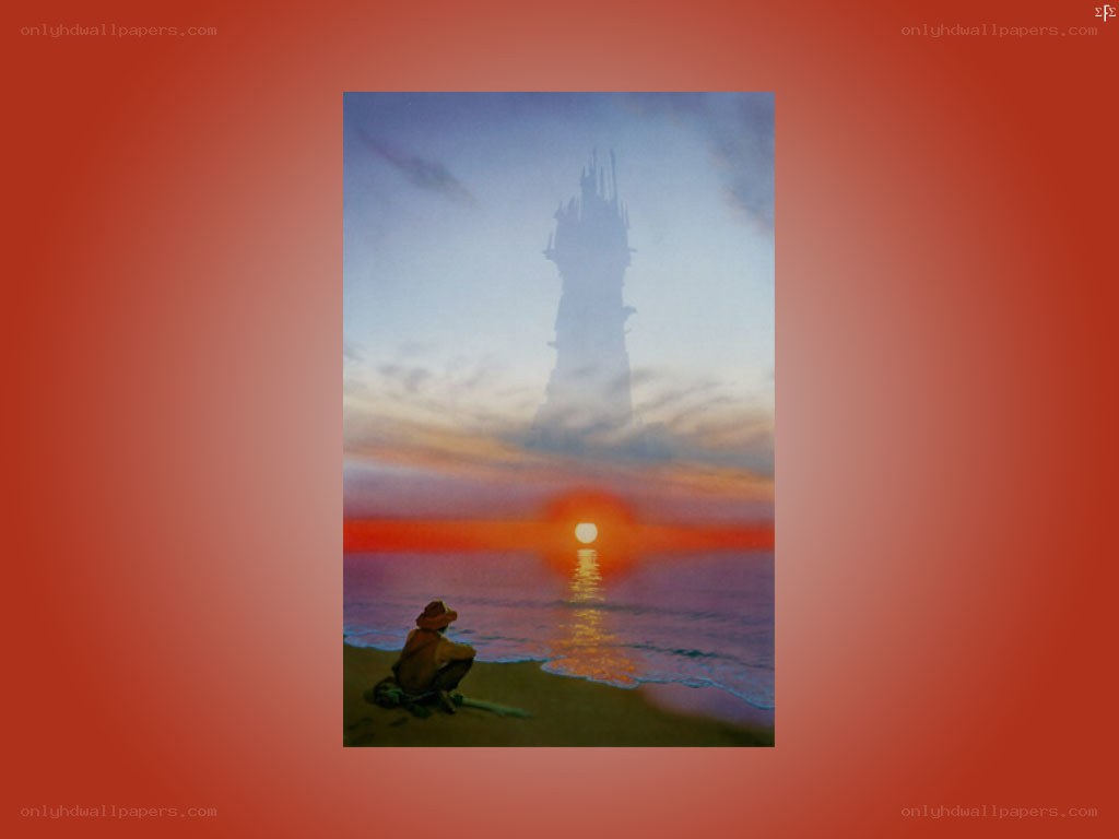 Person on beach at sunset