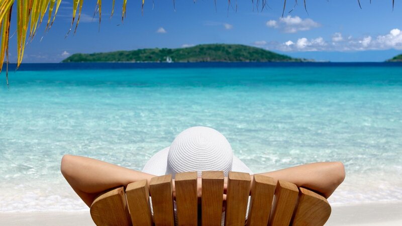 Person on Beach Chair