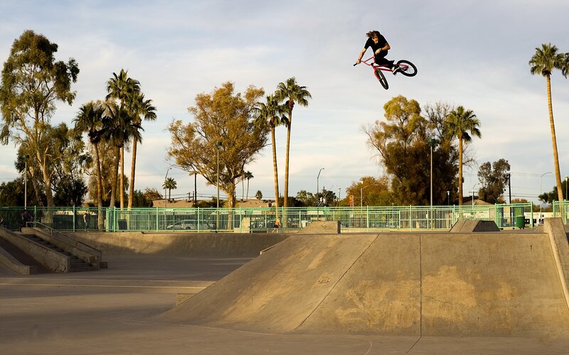 Person on BMX Bike — Brown