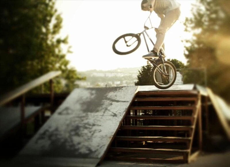 Person on BMX Bike — Green