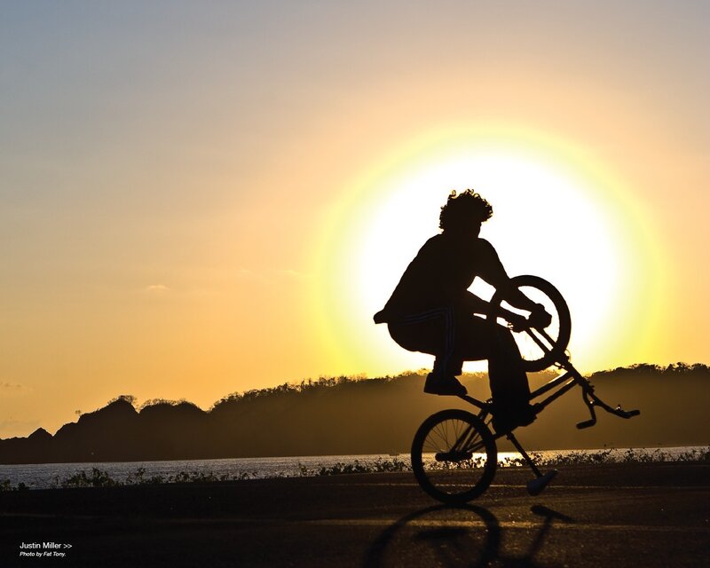 Person on BMX Bike — Yellow