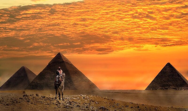 Person on Camel — Orange