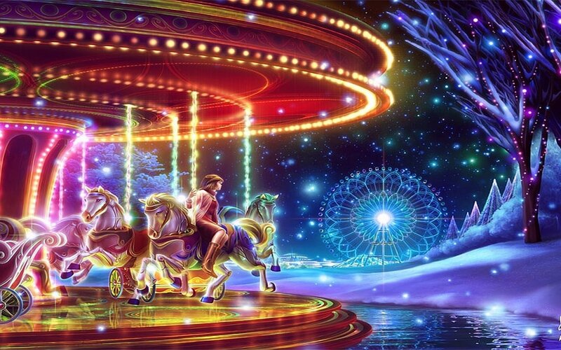 Person on Carousel Horse