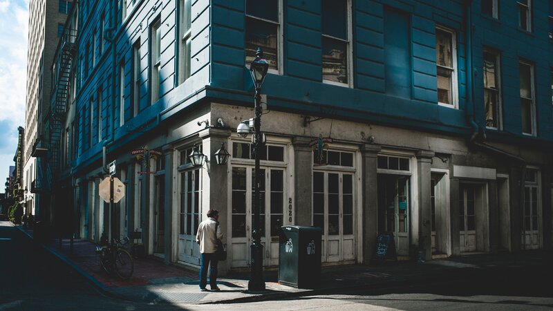 Person on City Street