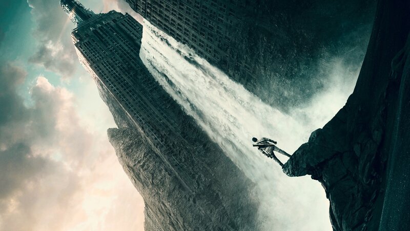 Person on Cliff Edge — Gray, Dramatic, Digital Art