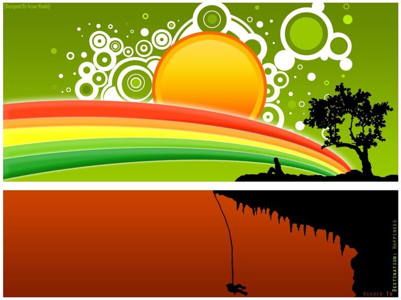 Person on Cliff Edge — Green
