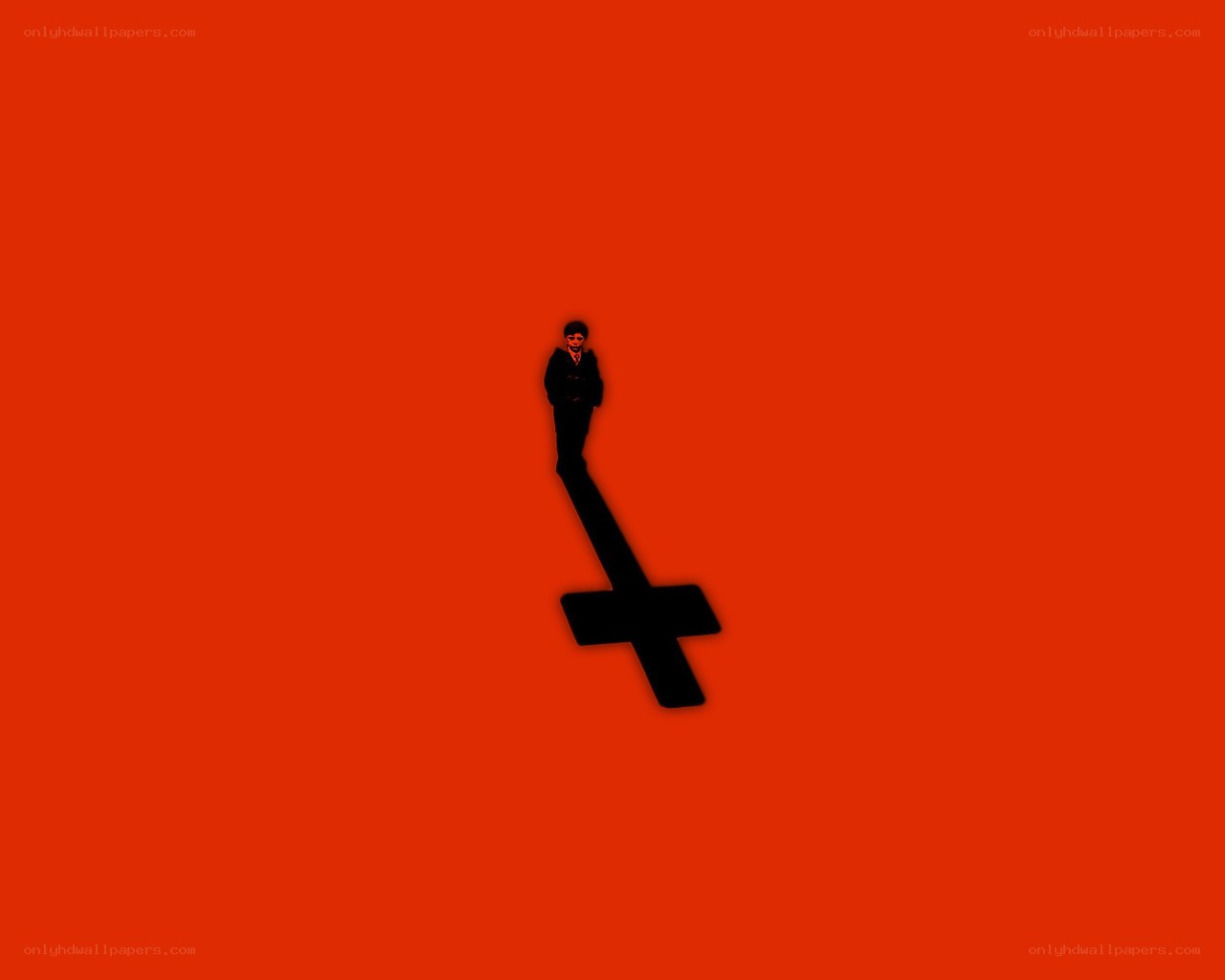 person on cross silhouette