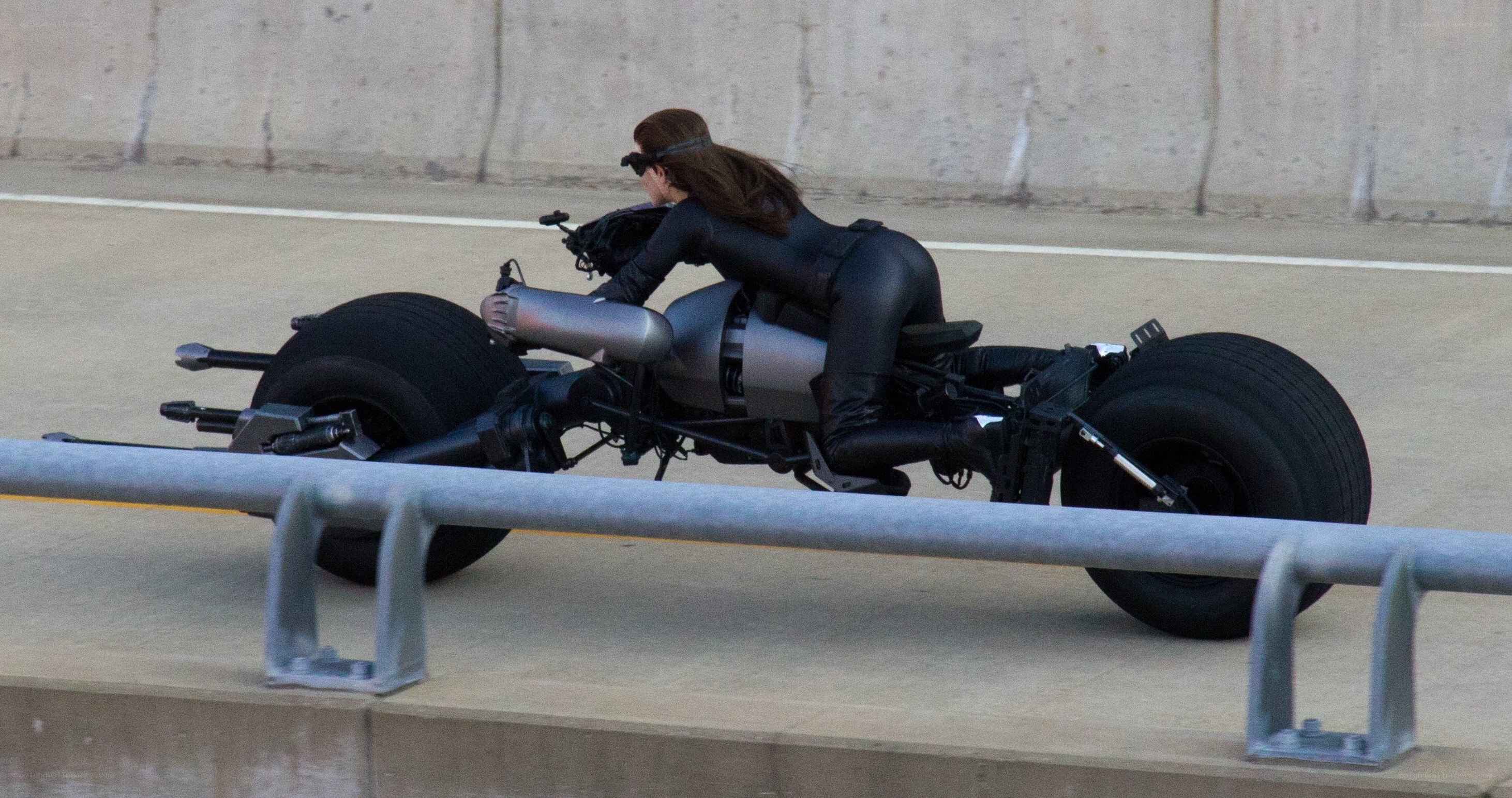 person on custom motorcycle