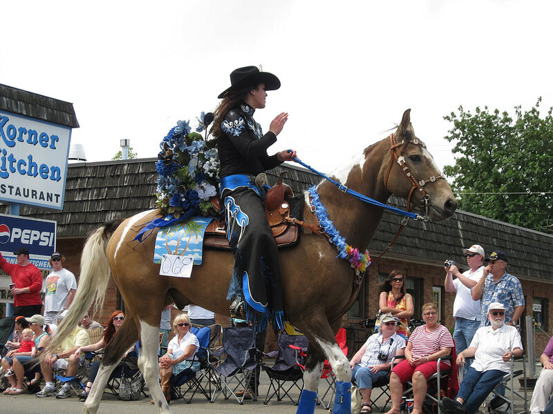 Person on Decorated Horse