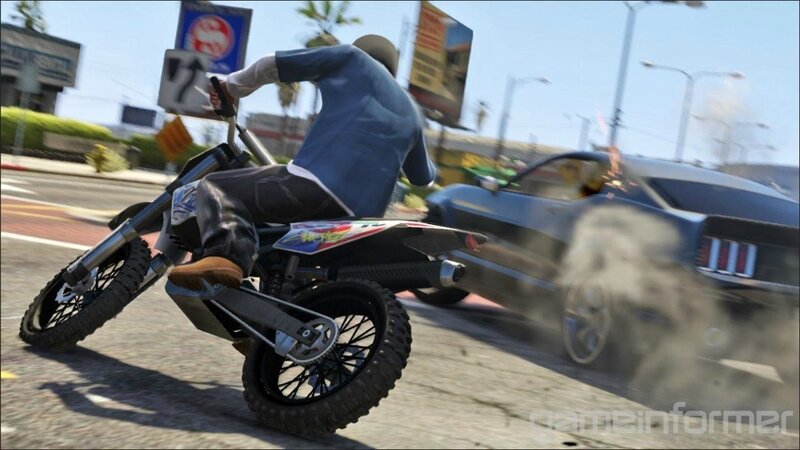 Person on Dirt Bike — Blue, Chaotic