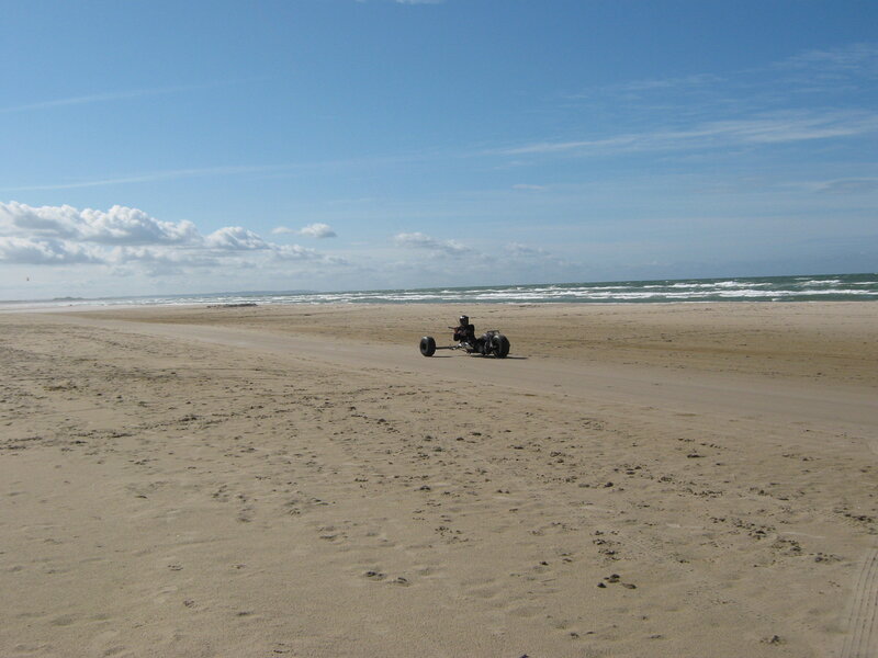 Person on Dune Buggy — Blue