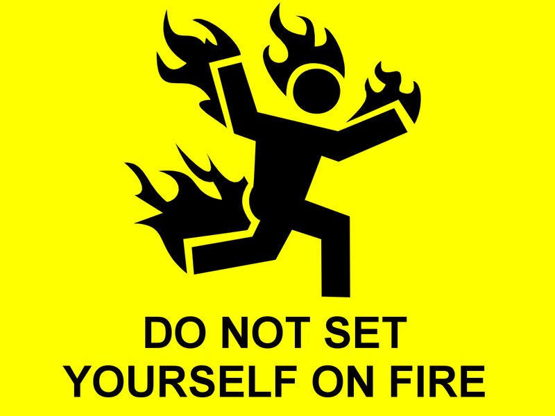 Person on Fire