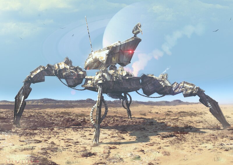 Person on Giant Robot