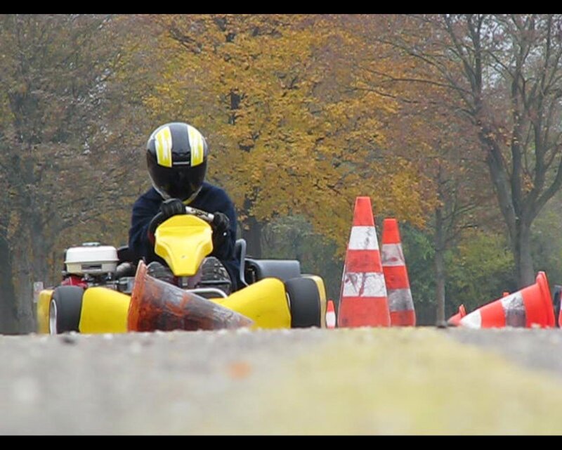 Person on Go-kart