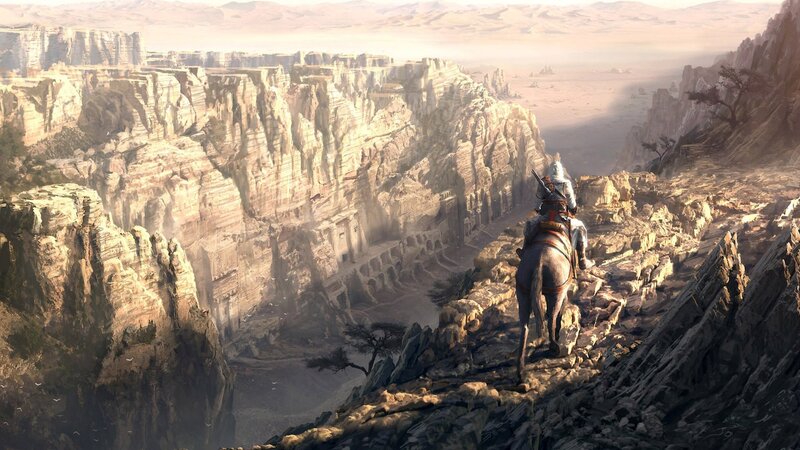Person on Horseback — Brown, Dramatic, Afternoon