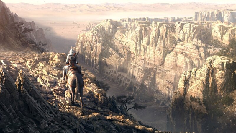 Person on Horseback — Brown, Dramatic