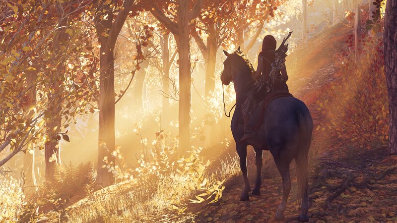 Person on Horseback — Gold