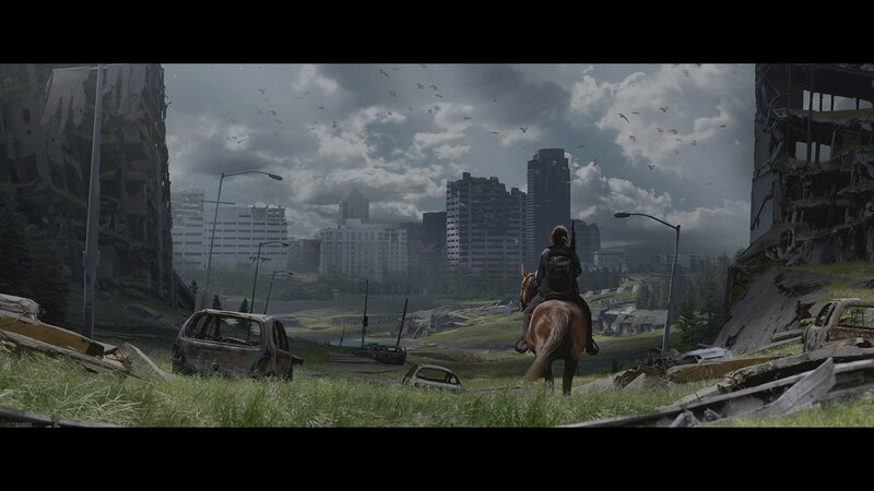 Person on Horseback — Gray, Apocalyptic