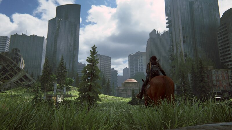 Person on Horseback — Green, Post-apocalyptic