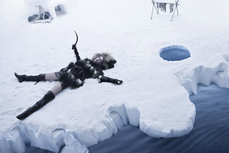 Person on Ice Floe