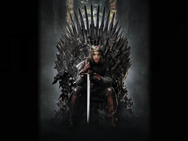 Person on Iron Throne — Black