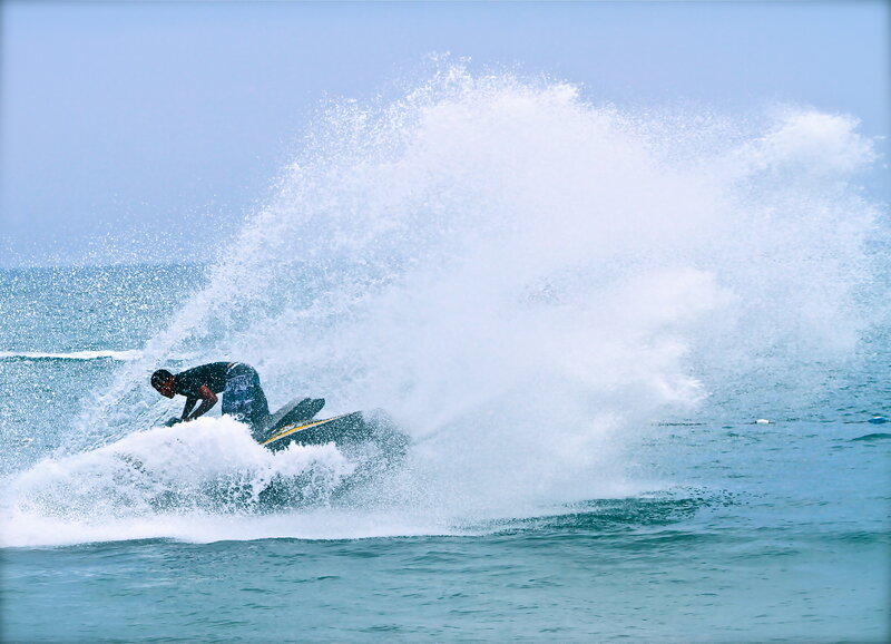 Person on Jet Ski — Blue