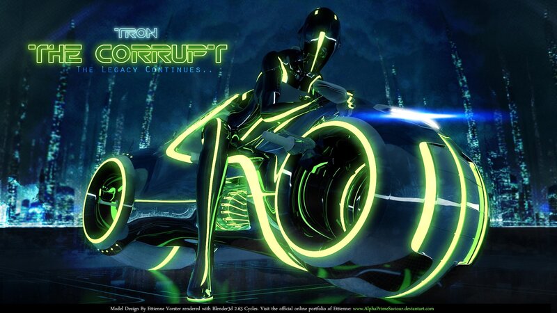 Person on Lightcycle