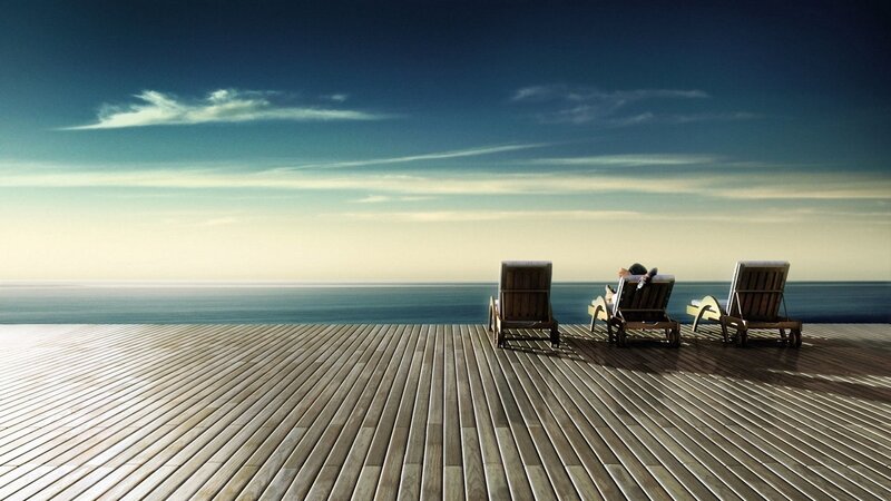 Person on Lounge Chair