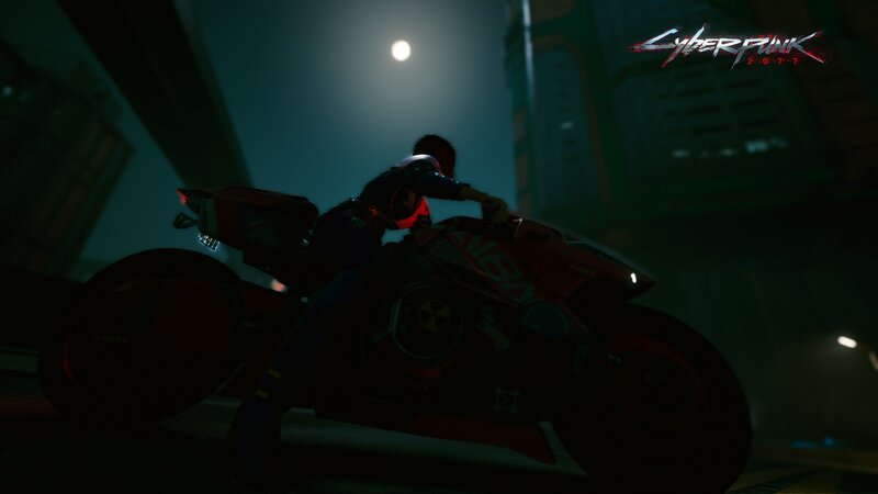 Person on Motorcycle — Black, Dark, Dramatic, Night