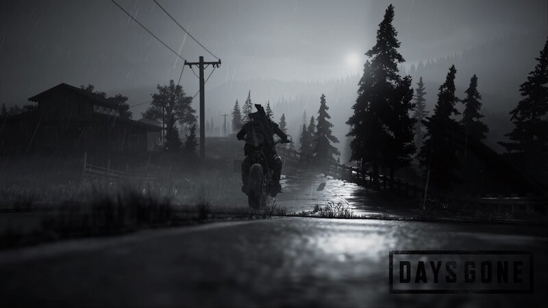 Person on Motorcycle — Black, Dark, Moody
