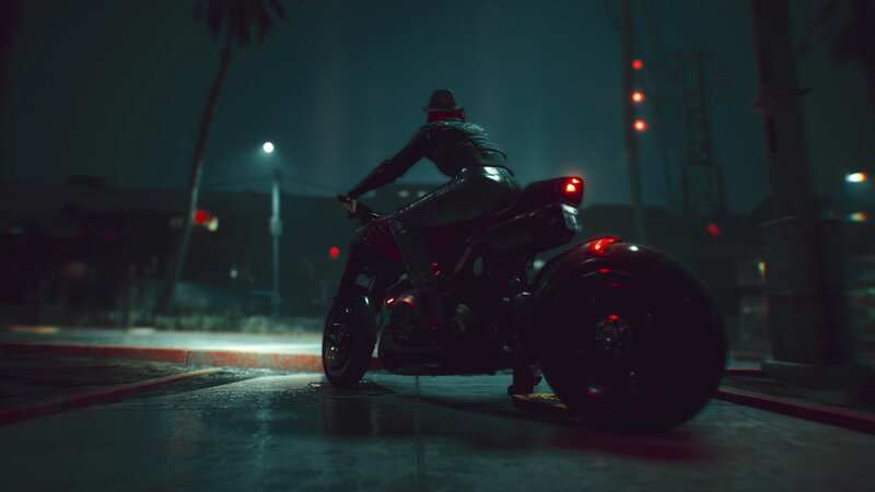 Person on Motorcycle — Black, Nocturnal