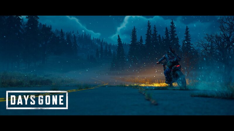 Person on Motorcycle — Blue, Dark, Dramatic
