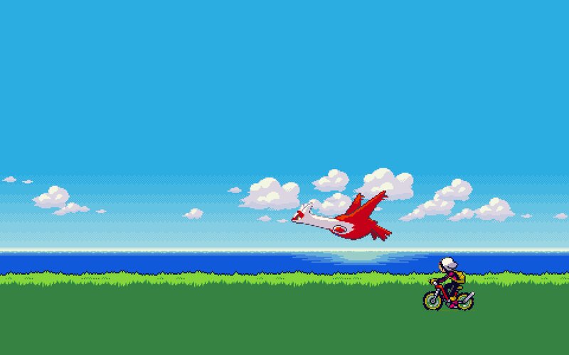 Person on Motorcycle — Blue, Serene