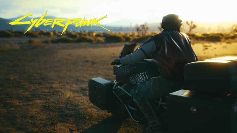 Person on Motorcycle — Brown, Dramatic, Sunset, 3d Render