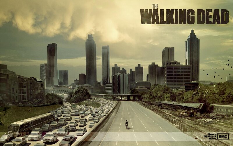Person on Motorcycle — Gray, Apocalyptic