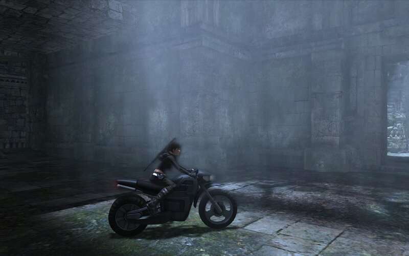 Person on Motorcycle — Gray