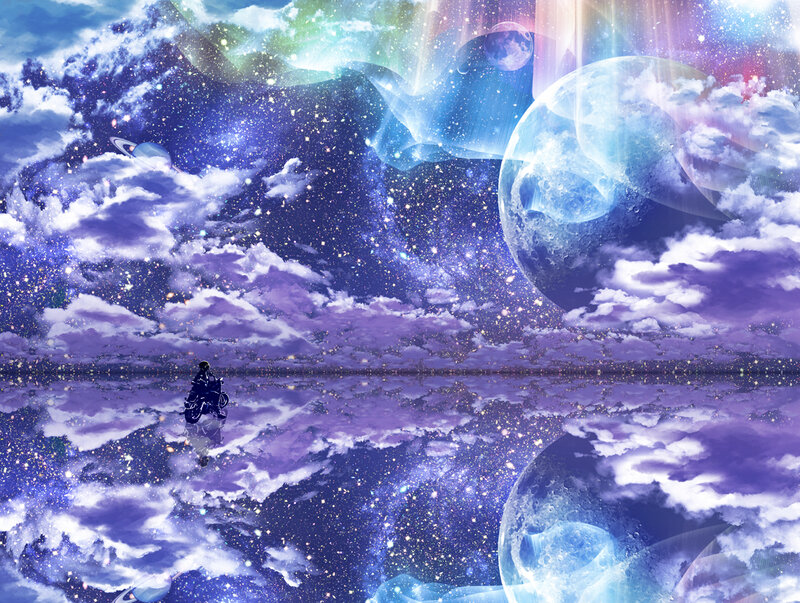 Person on Motorcycle — Purple