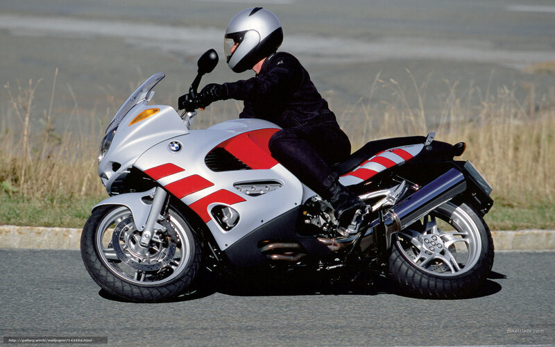 Person on Motorcycle — Silver