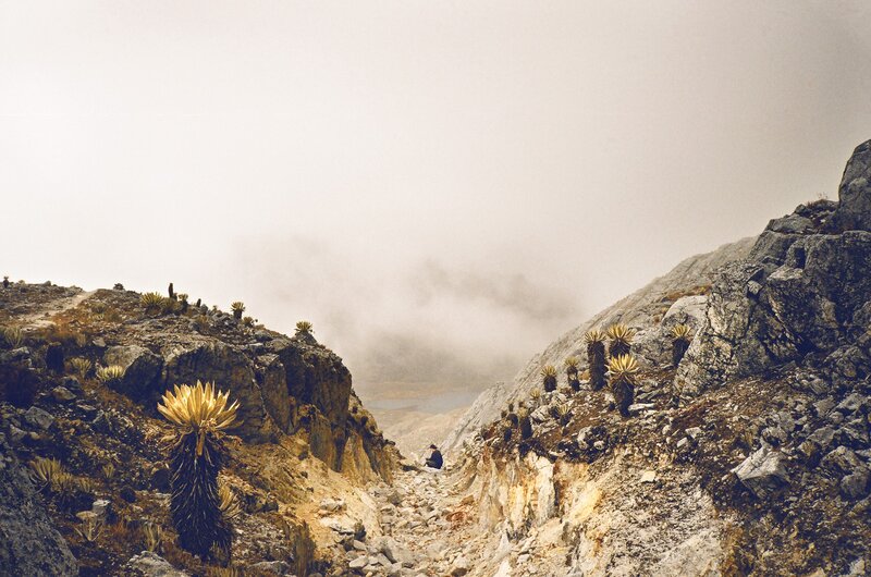 Person on Mountain Path