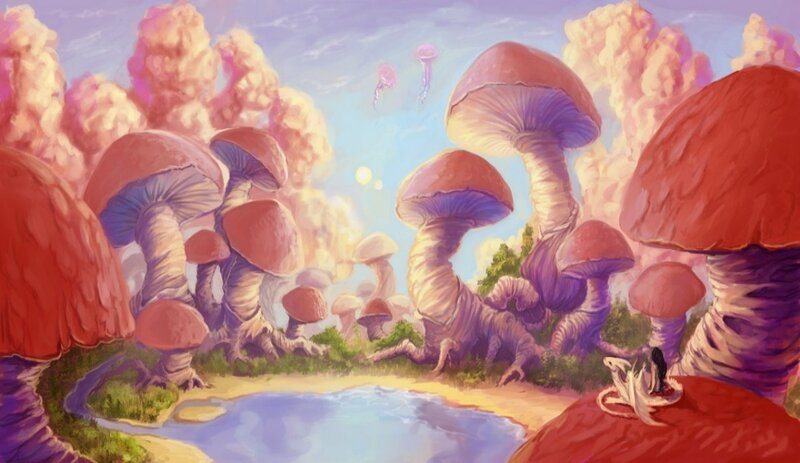 Person on Mushroom