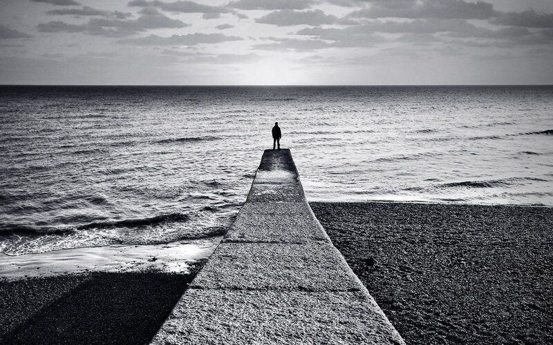 Person on Pier