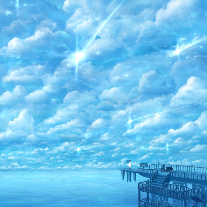 Person on Pier Watching Meteors