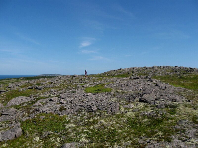 Person on Rocky Hill