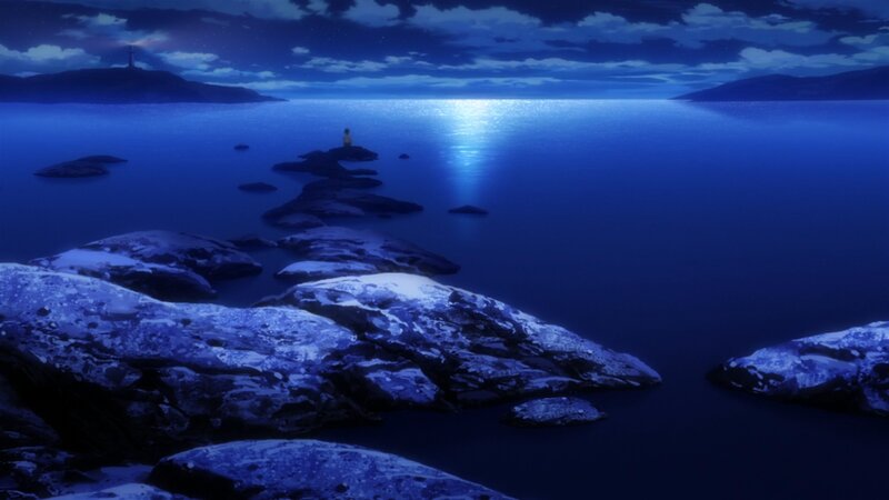 Person on Rocky Island