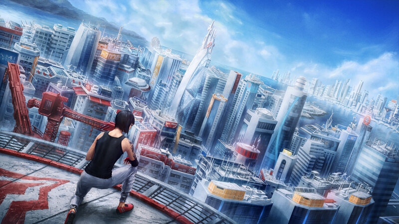 Person on Rooftop — Blue, Dramatic, Afternoon