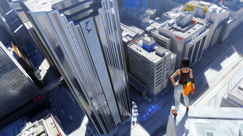 Person on Rooftop — Gray, Dramatic, Afternoon, Digital Art, City