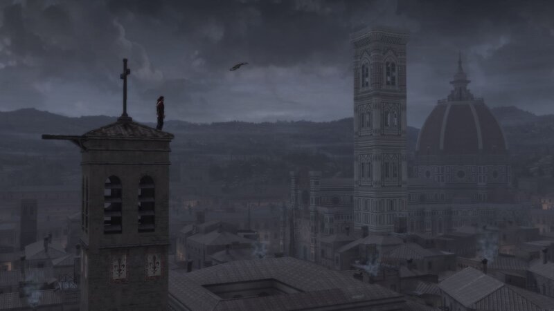 Person on Rooftop — Gray, Dramatic