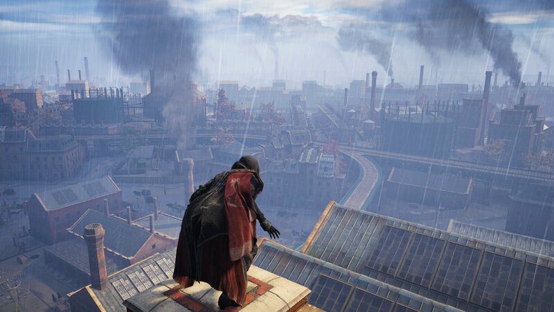 Person on Rooftop — Gray, Dreary, Somber